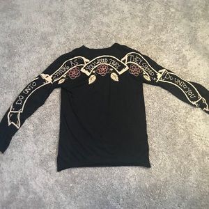 Joystick men’s long sleeve heavy embroidered shirt